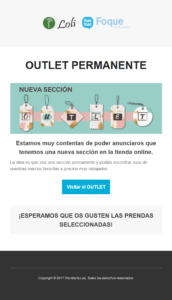 Ejemplo de campaña de mailing de Tuctuc-foque.com